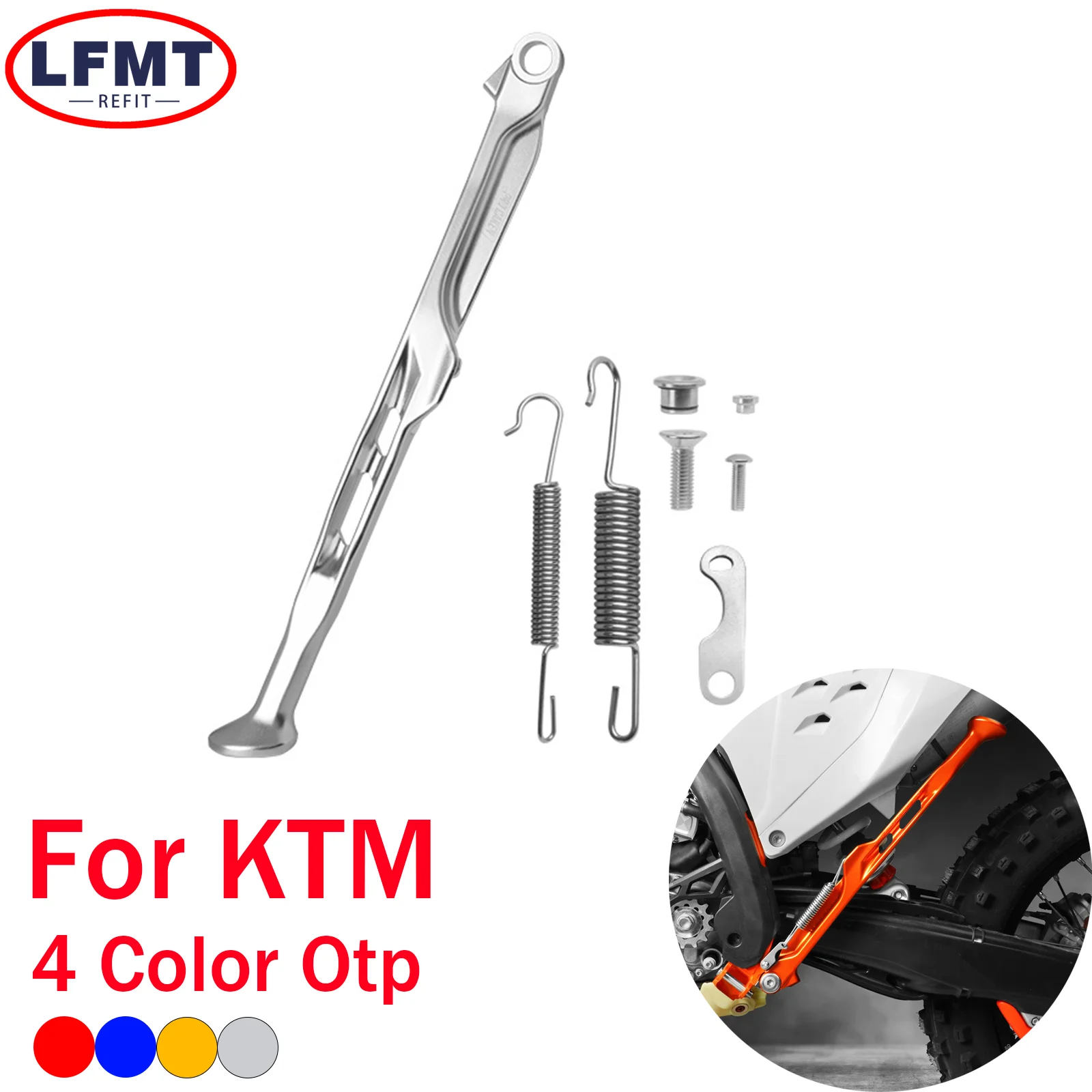 

Motorcycle Parking Side Stand With Spring Kit For KTM XC EXC XCF EXCF 125-500 HUSQVARNA TE TX FE FX GASGAS EX EC ES EW 2023-2024