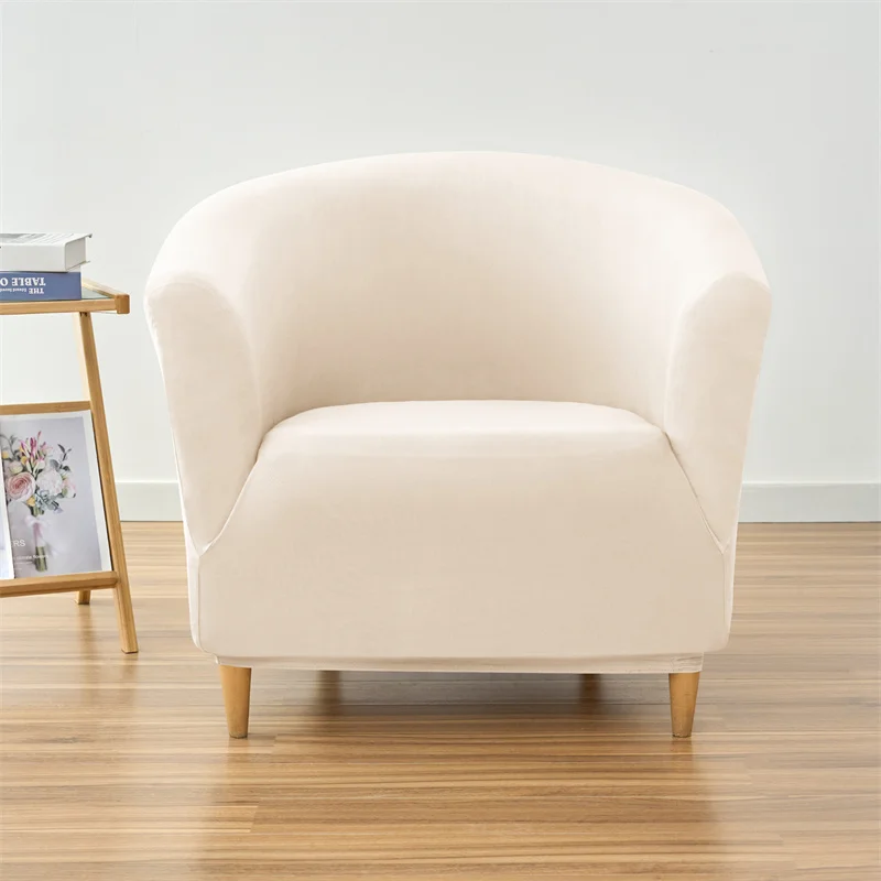 1PC Elastic Club Tub Armchair Cover Living Room Stretch Bar Accent Chair Slipcovers Single Sofa Covers for Counter Bedroom