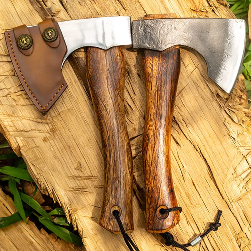 Outdoor classic Niman battle axe camping chopping wood, chopping trees, chopping bones axe Qinggangmu outdoor camping forging ax