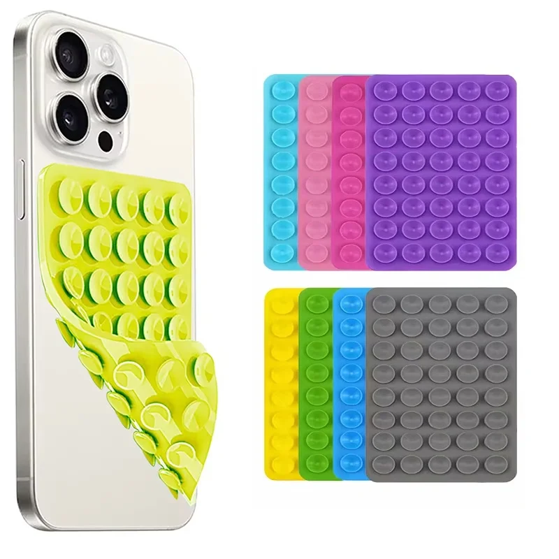 

1-3Pcs Silicone Suction Cup Phone Holde Multifunctional Pad For Selfies and Videos Just Use For Smooth Glass Daily Use Organizer