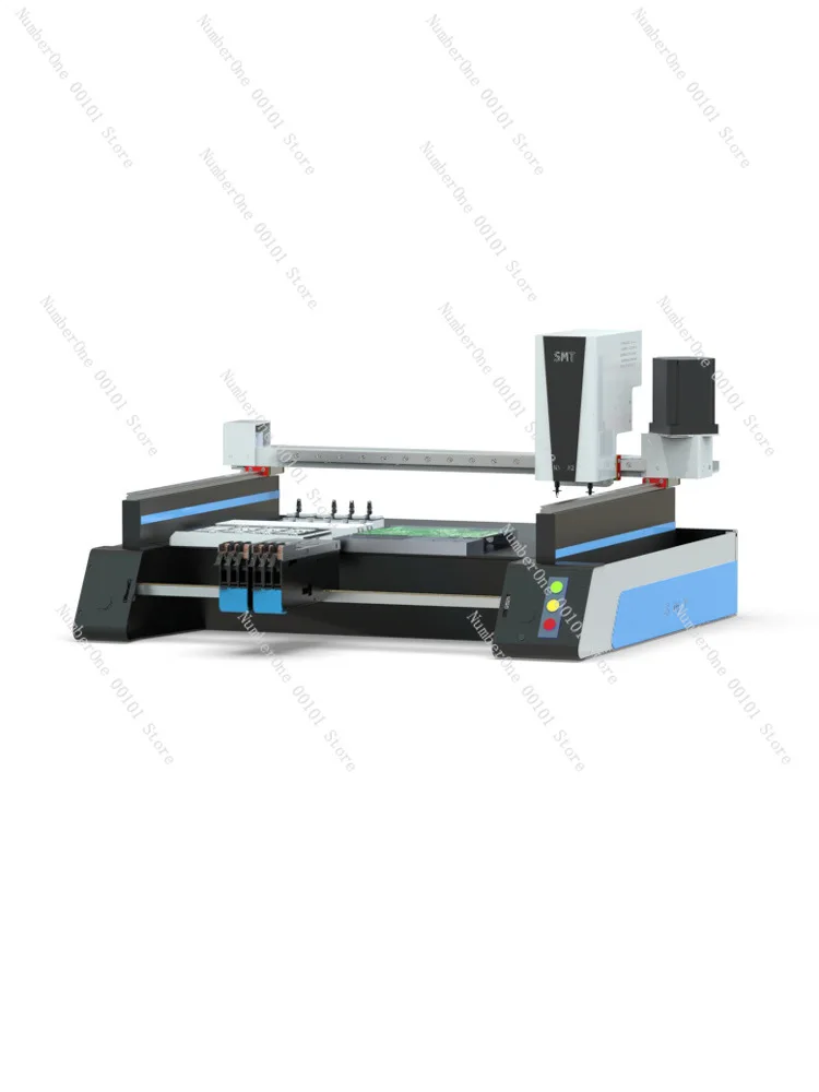Fully automatic three-vision SMT pick and place placement machine 2-head chip installer PCB