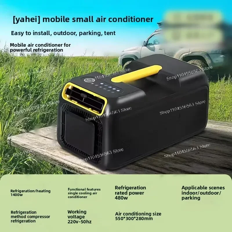 Portable Air Conditioner - Mobile Multi-Speed Cooling Unit for Studio Apartments, Camping & Outdoor Activities
