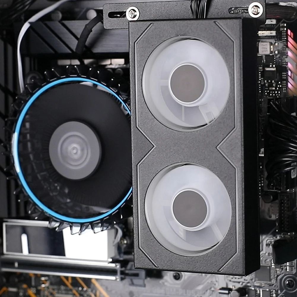 Radiator Pendingin Memori PC 4Pin PWM/5V 3Pin ARGB 600 -3600RPM Radiator RAM Heatsink Kipas Pendingin Memori RAM untuk Pendingin DDR4 DDR5