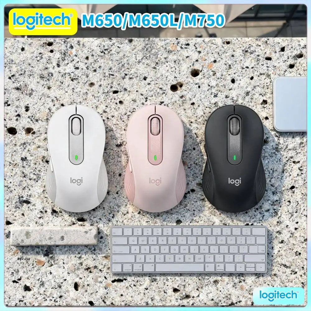 M750 Bluetooth Silent Mouse Quiet Click Buttons Smartwheel Scrolling Recycled Eco Build PC Desktop Tablet Compatible