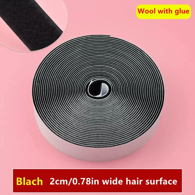 2pcs 25m Hook and Loop Tape Sticky Back Fastener Roll,  Strips Fastener for Home Office School Car and Crafting Organization
