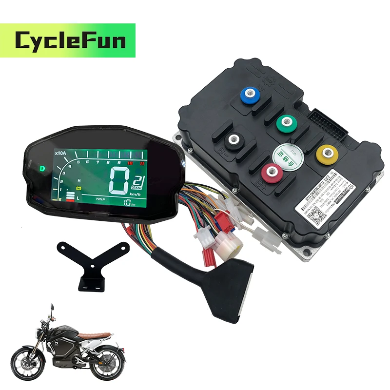 

FarDriver ND72850 6KW-8KW BLDC Sine Wave Controller 72V 450A With DKD Display For Electric Motorcycles Scooter Conversion Kits
