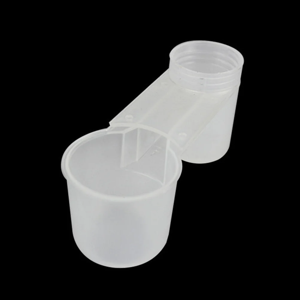 

20 Pcs Double Mouth Water Drinker Birds Dish Pigeon Waterer Feeder Parrot Autodrinker