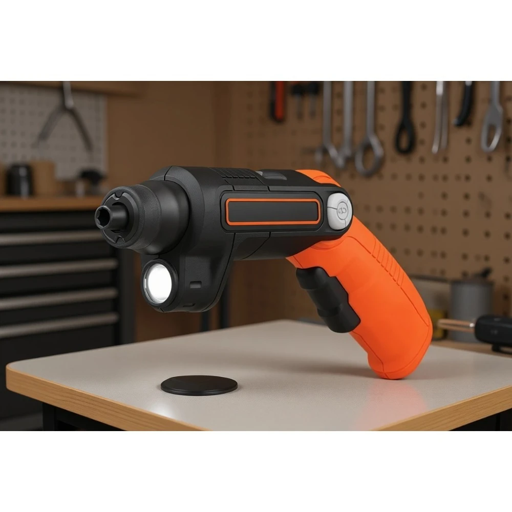 

Cordless Electric Screwdriver with LED Light 4V MAX and Two Bit Accessories