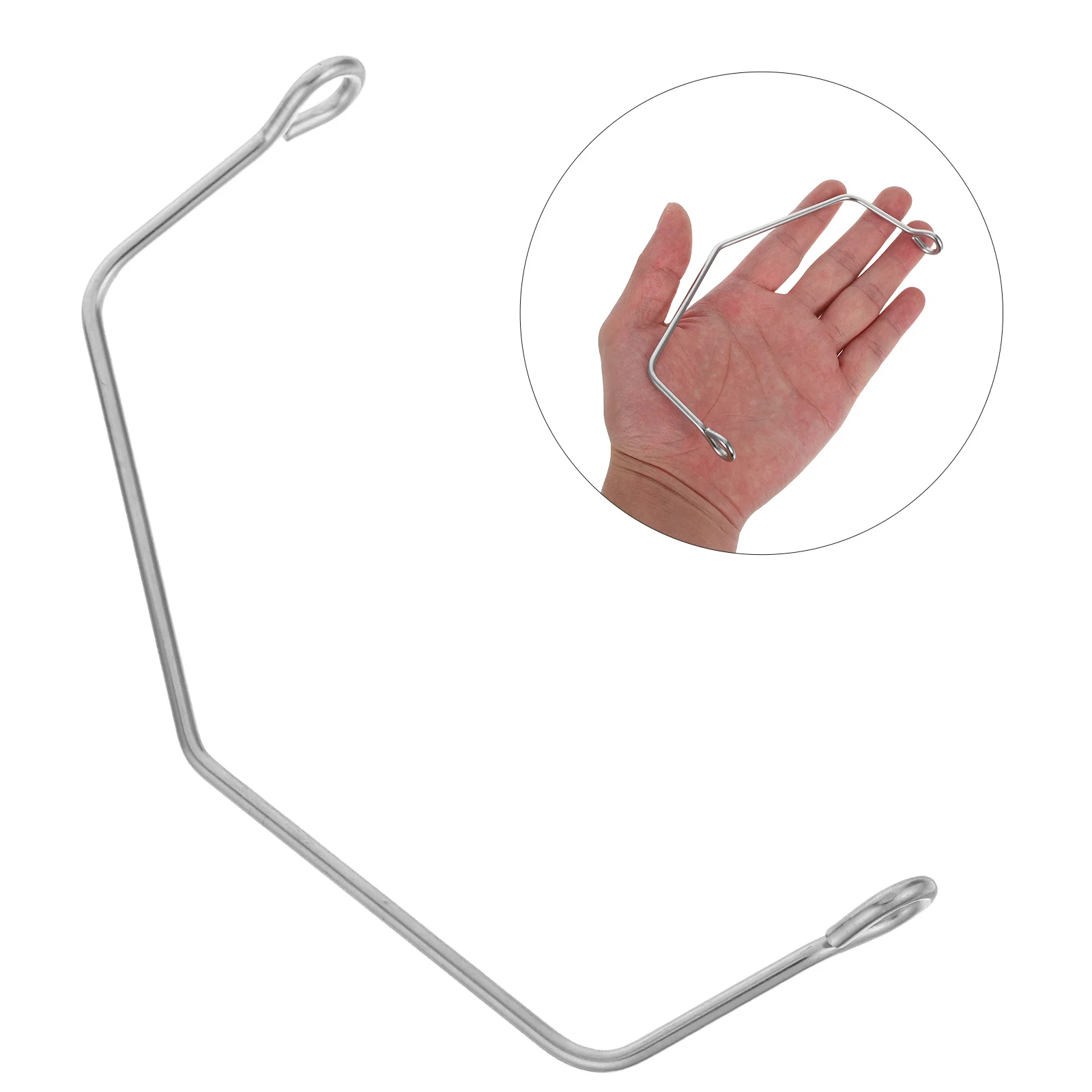 

Inverted Squeeze Bottle Hanging Hook Stainless Steel Hangers Mason Jar Lid Handles For Condiment Storage Sauce Dispenser