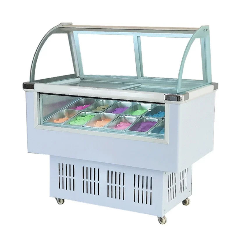 Commercial ice cream display freezer glass door supermarket chest freezer small ice cream display freezer