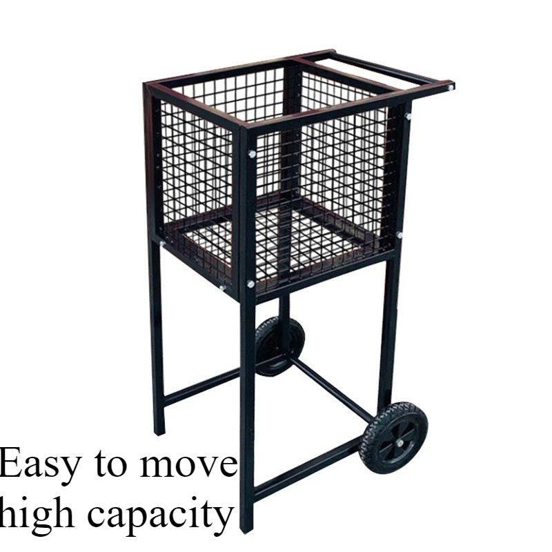 

Ball cart stainless steel kindergarten badminton tennis table tennis golf storage basket basketball cart manufacturer