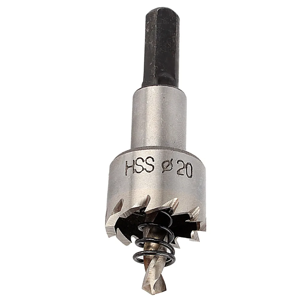 20mm Diameter Hole Saw Cutter Triangular Shank Stainless Steel Compatible Drill Bit Hole Saw High Speed Steel HSS 4341
