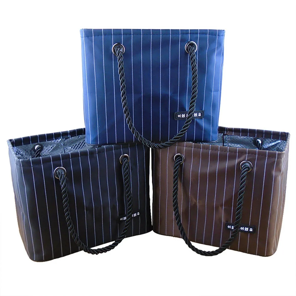 Foldable Waterproof Bath Shower Bag Oxford Cloth Toiletry Basket Large Capacity 6Kg Portable Shower Tote Bag for Business Trips