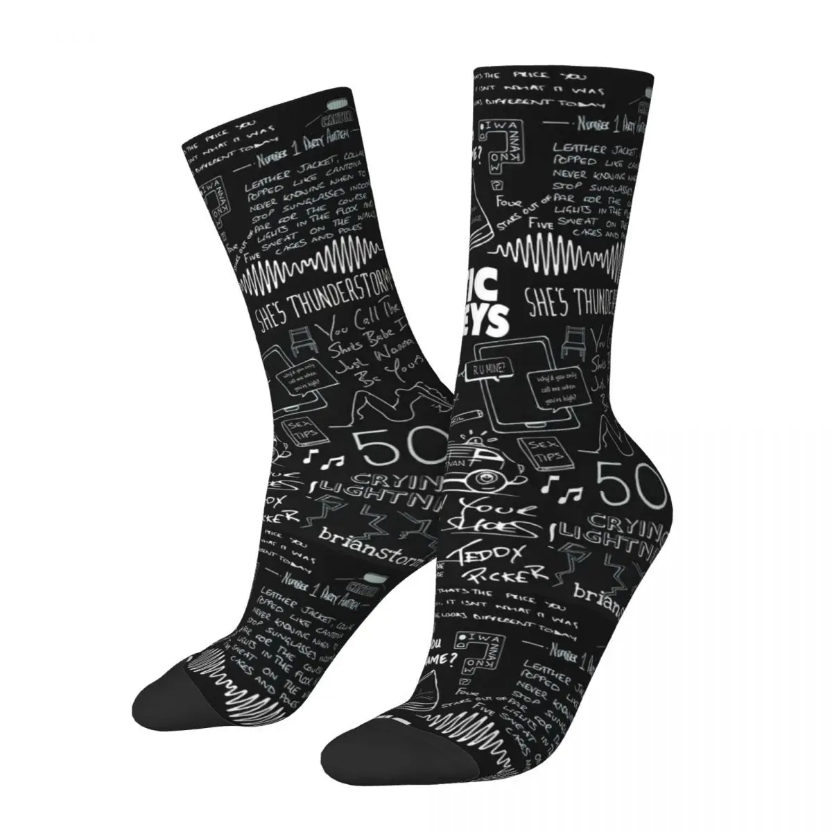 Arctic Monkeys Inspired Unisex Socks,Outdoor 3D Print Happy Socks Street Style Crazy Sock