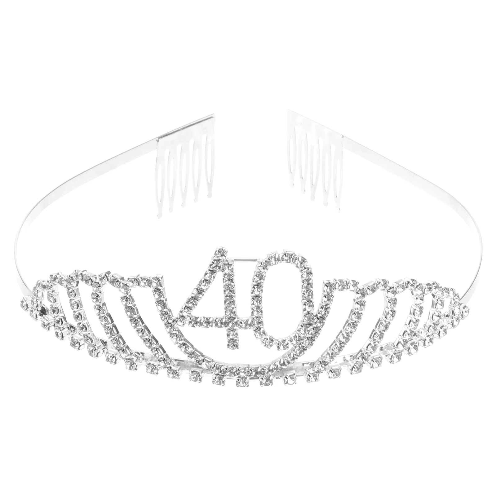 

Тиара на день рождения с кристаллами и стразами, королевская корона, повязка на голову, расчески для волос, стабильная посадка, антикоррозийный гипоаллергенный декор для дня рождения