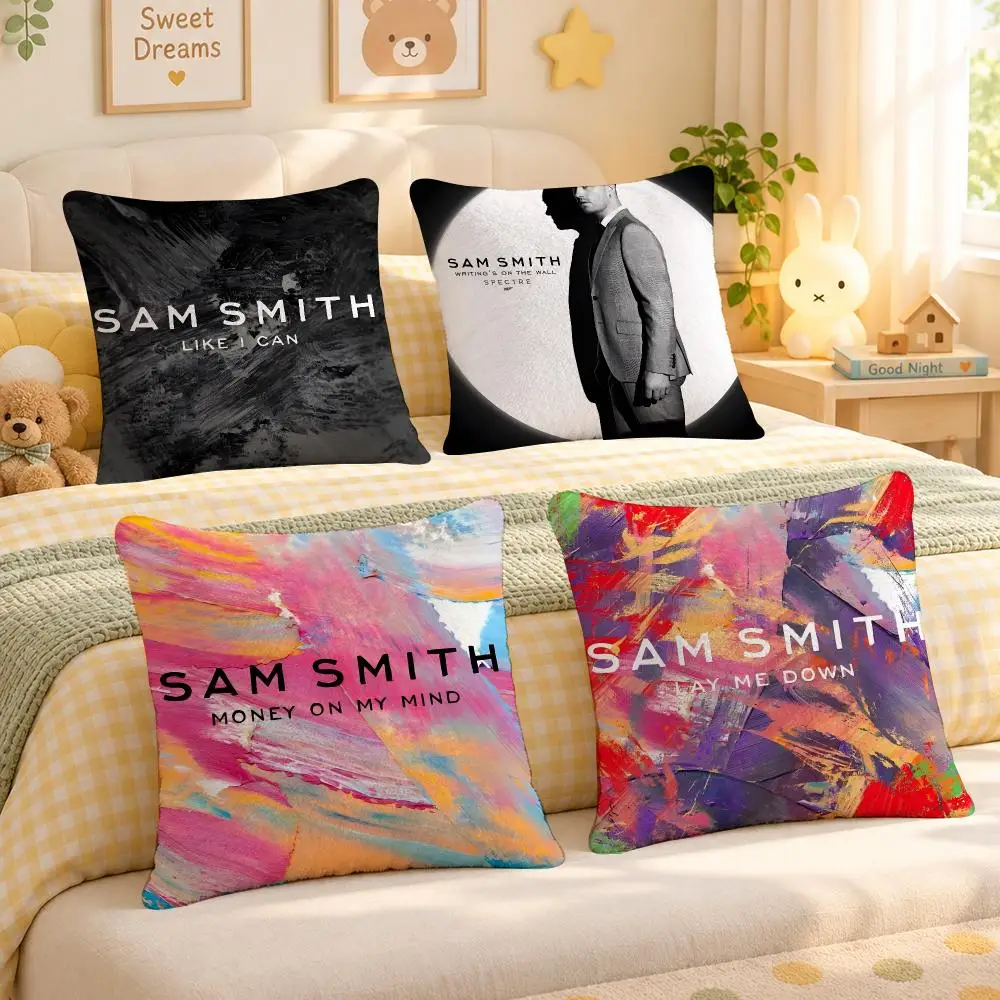 Singer Sam Smith Soul Pop Music Cushion Cover Personalized Decorative Living Room Home Sofa Bedroom Office Car Decor