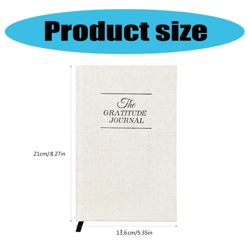 Cuaderno diario gratitud para afirmación, felicidad, atención plena, bienestar
