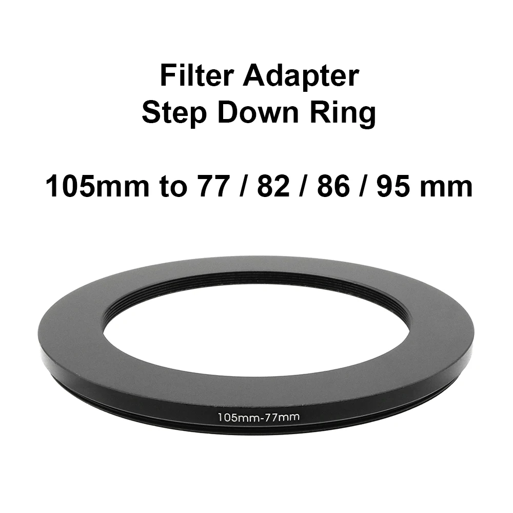 Camera Lens Filter Adapter Ring Step Down Ring Metal for lens 105 mm -  fliter 77 82 86 95 mm UV ND CPL Lens Hood etc.