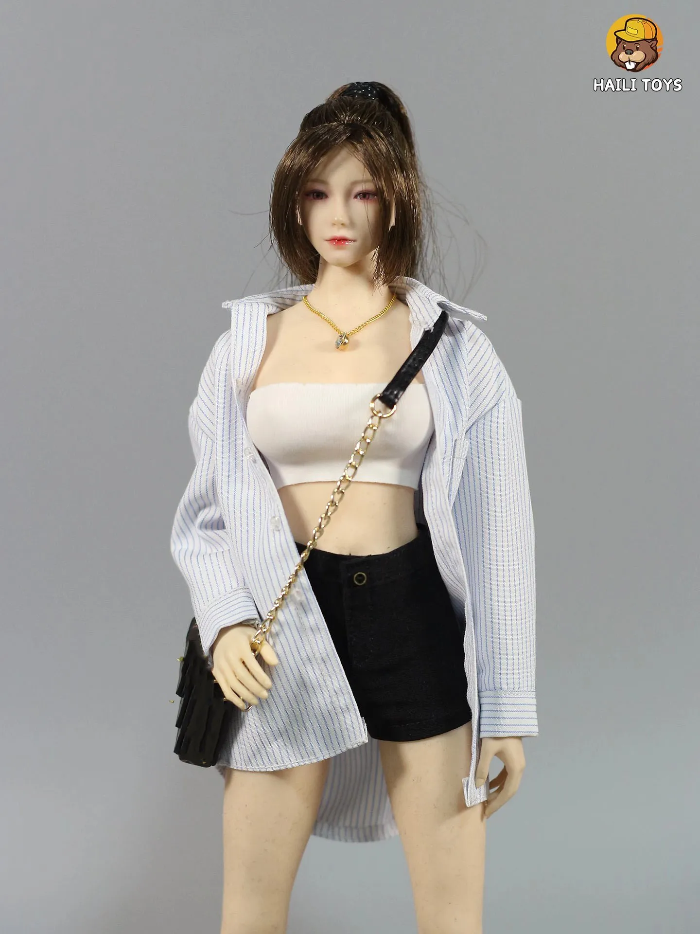 

HAILI TOYS HF011 1/6 женская одежда солдата, кардиган, шорты, топ, модель, игрушки, аксессуары, подходят для экшн-фигурки 12 дюймов, в наличии