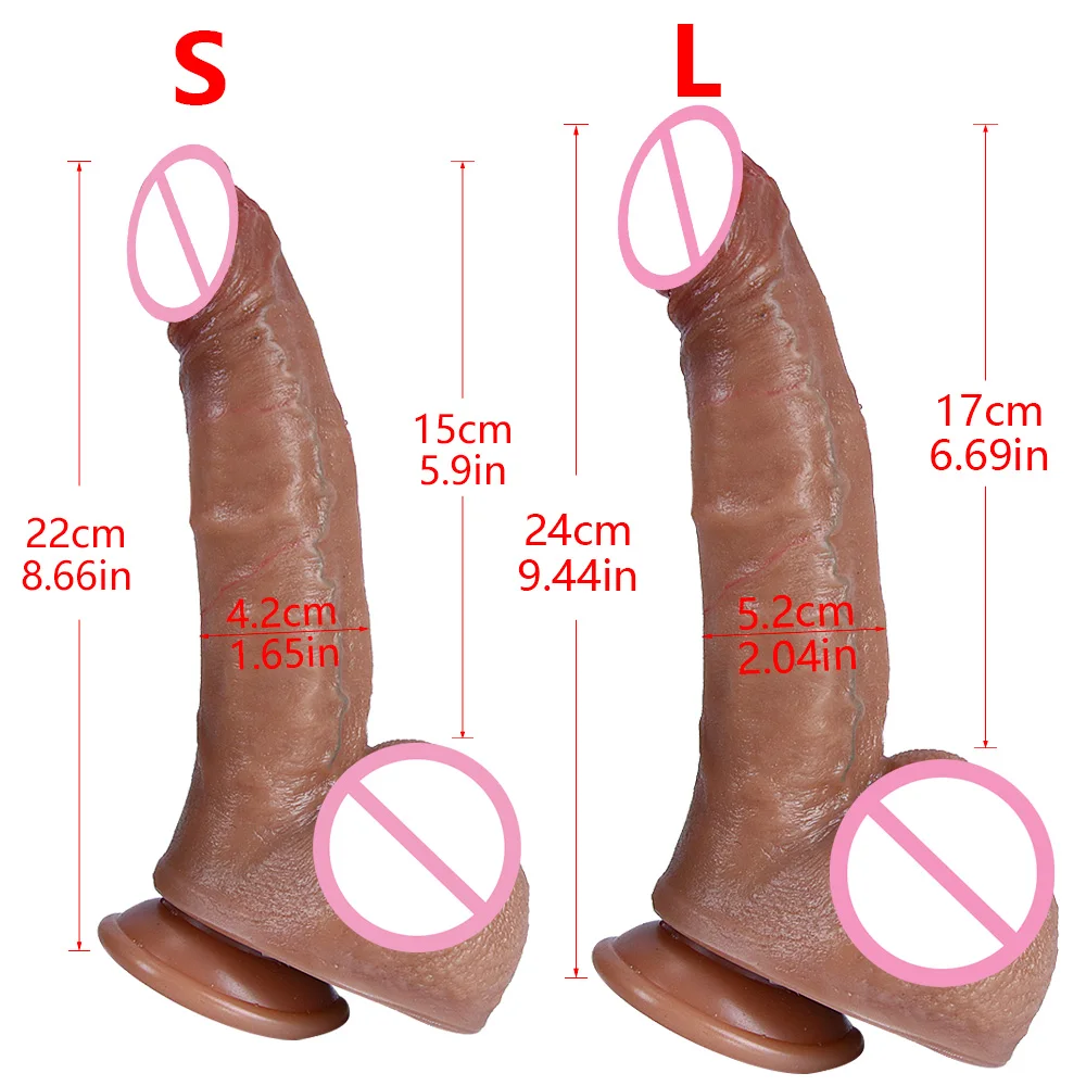 Soft and Realistic Dildo with Strong Suction Cups Silicone Penis Suitable for Men To Masturbate Anal Toy Adult Dick Sex Store