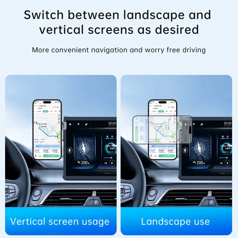 Picture 6: OUTMIX New Energy Vehicles Special Screen Phone Holder Aluminum Alloy Magsafe Telescopic Screen Fixed Base Navigation Bracket