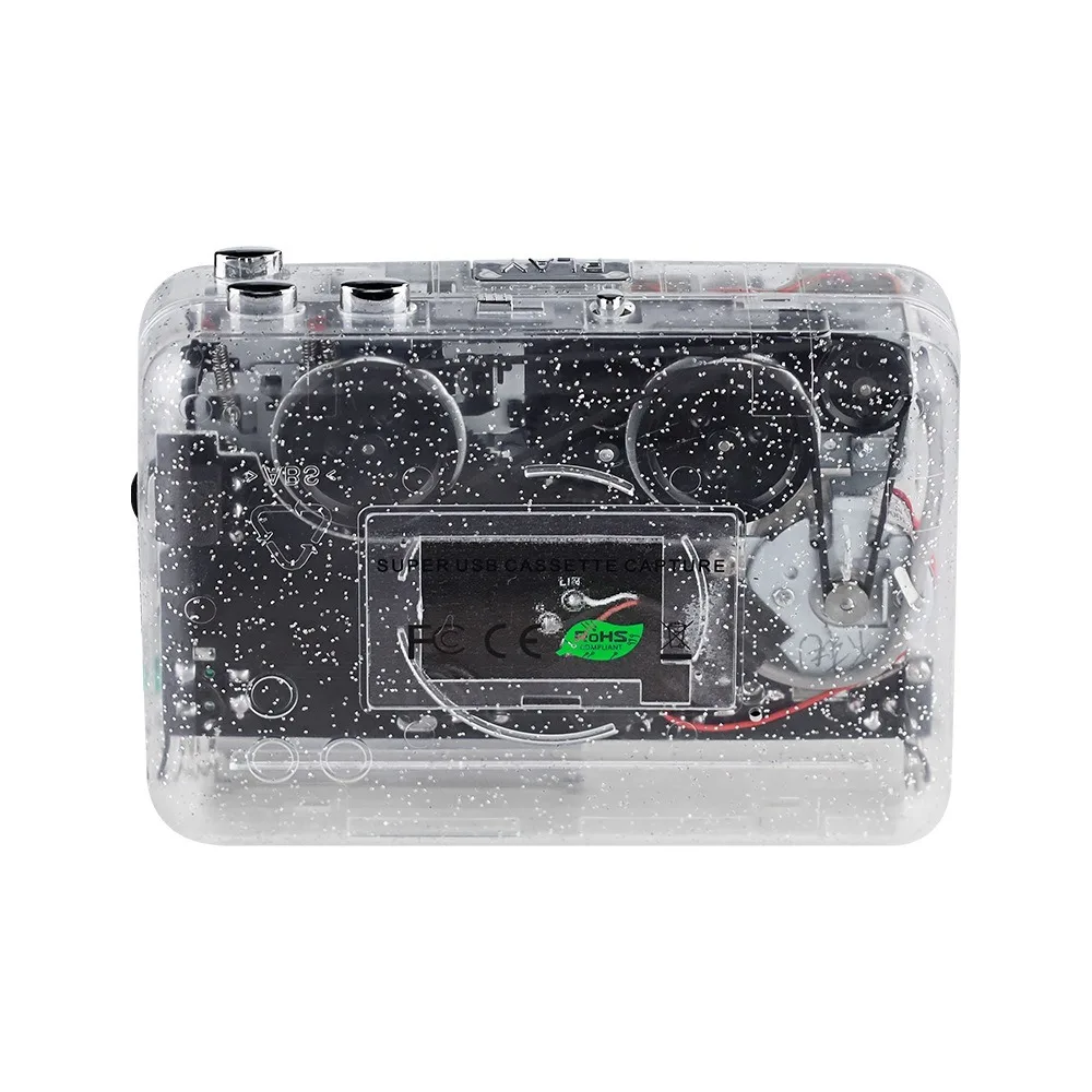 High Fidelity Cassette Player USB2.0 Port Dual Channel USB Cassette Capture Radio Easy Operation English Learning Tape Drive
