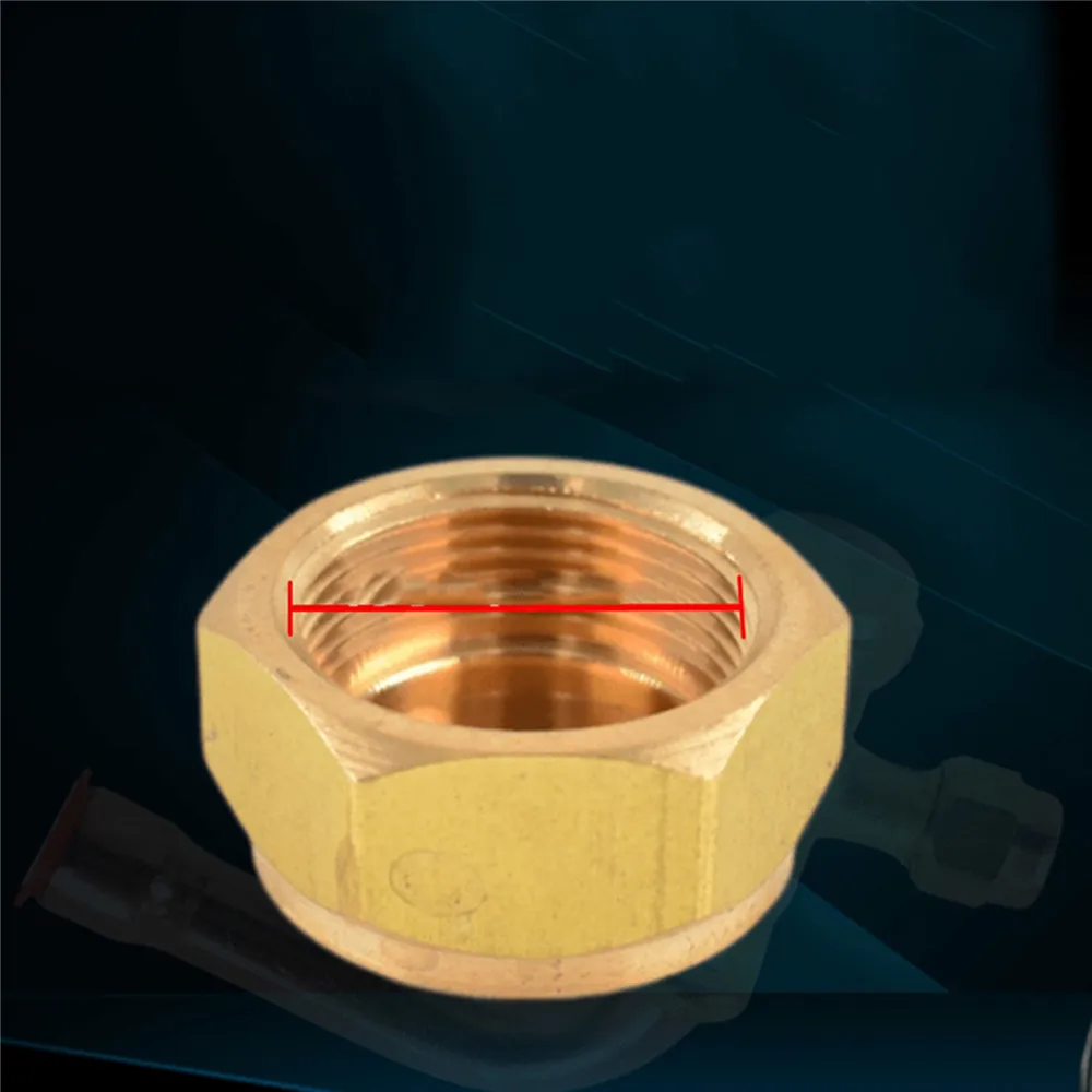 Tappo a vite in rame tappo valvola unità esterna condizionatore tappo valvola di intercettazione 9.8/ 11/ 15/ 17/21/ 24.5mm