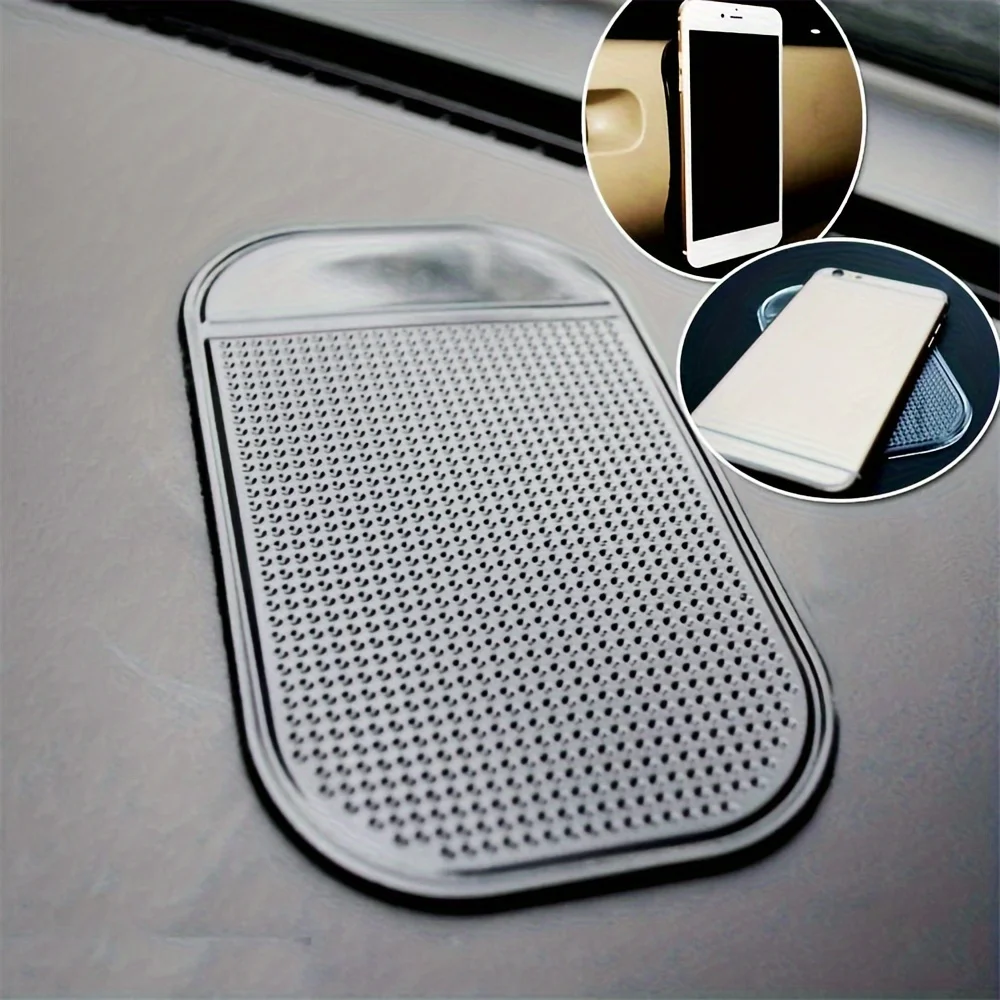 5pcs/pack Extra-Thick Anti-Slip Car Dashboard Mat Sticky Dash Pad for Radar Detector Cell Phone Keys Glass Mirror Organization