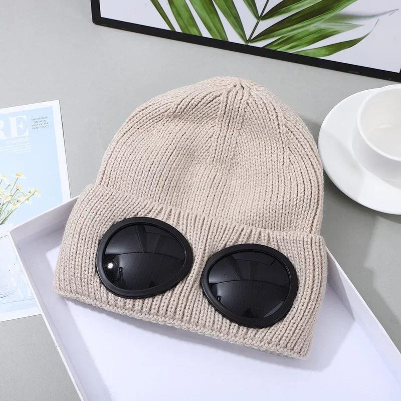 Warm Ski Mask Hats Caps Women Men Winter Windproof Glasses Knitted Beanie Outdoor Ear Protection Sports Cold Caps Garros