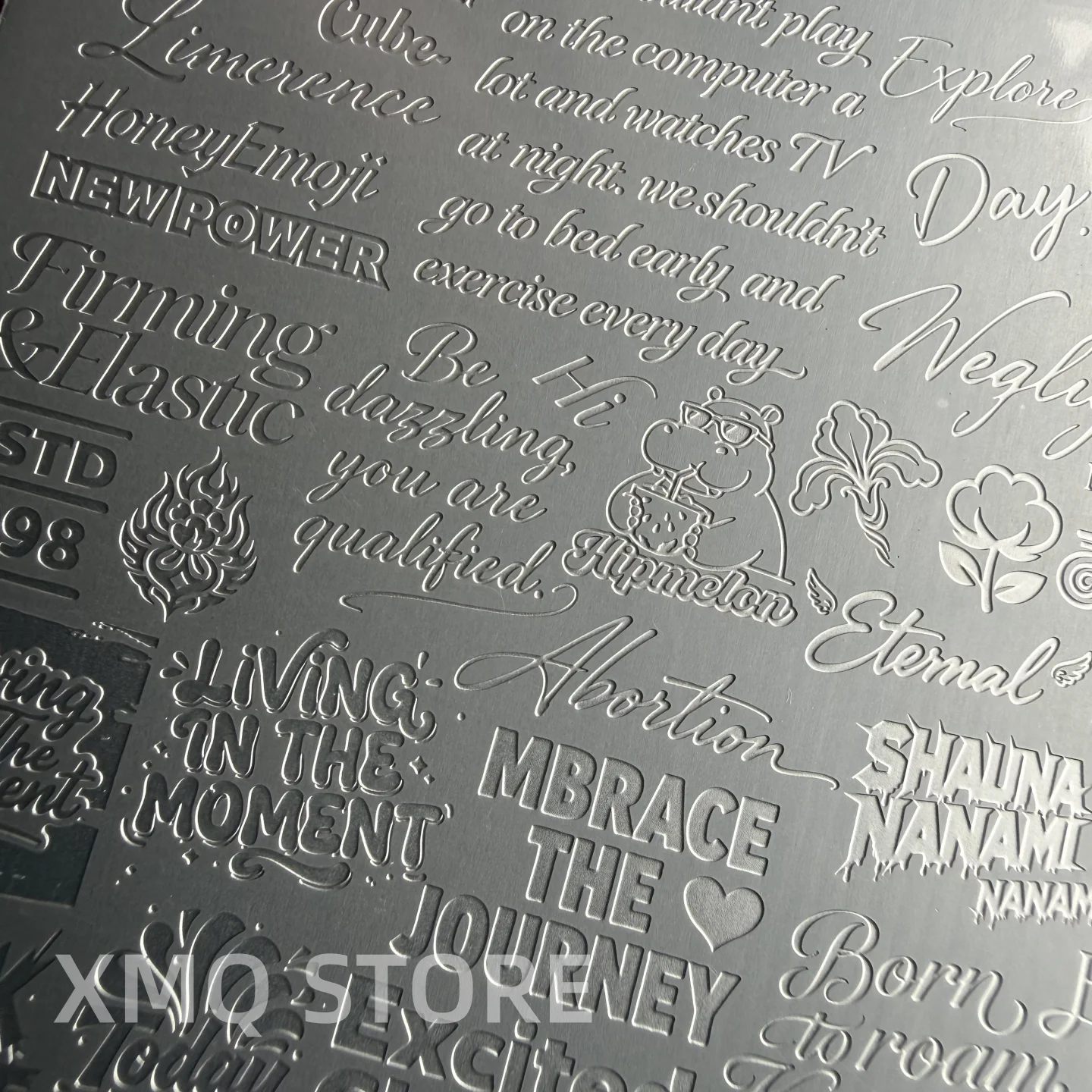 XMQ NAIL ART STAMPING PLATES LINES TEMPLATES LETTERS IMAGEPLATES - view 5