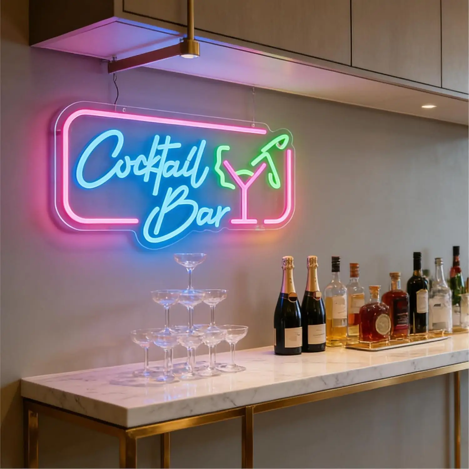 Cocktail Bar Neon Sign USB Dimmable LED Light For Pub Lounge Restaurant Wall Decoration Gift for Bar Owners Business Signage