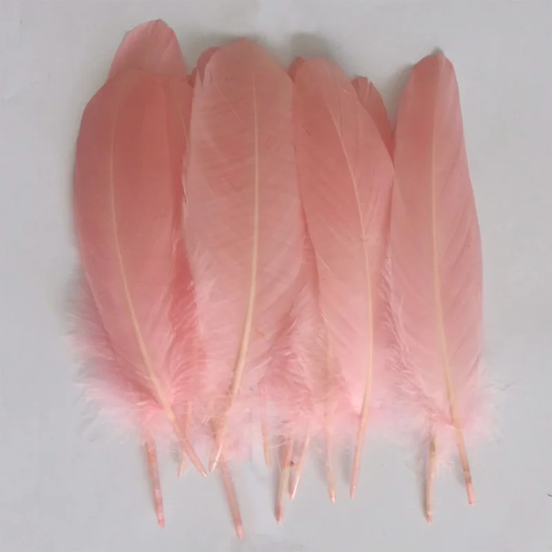 200Pcs/Lot!Skin Pink Goose Satinettes Wholesale Loose Feathers Perfect for Crafts,Costume Design,Headbands,Hair Fascinators