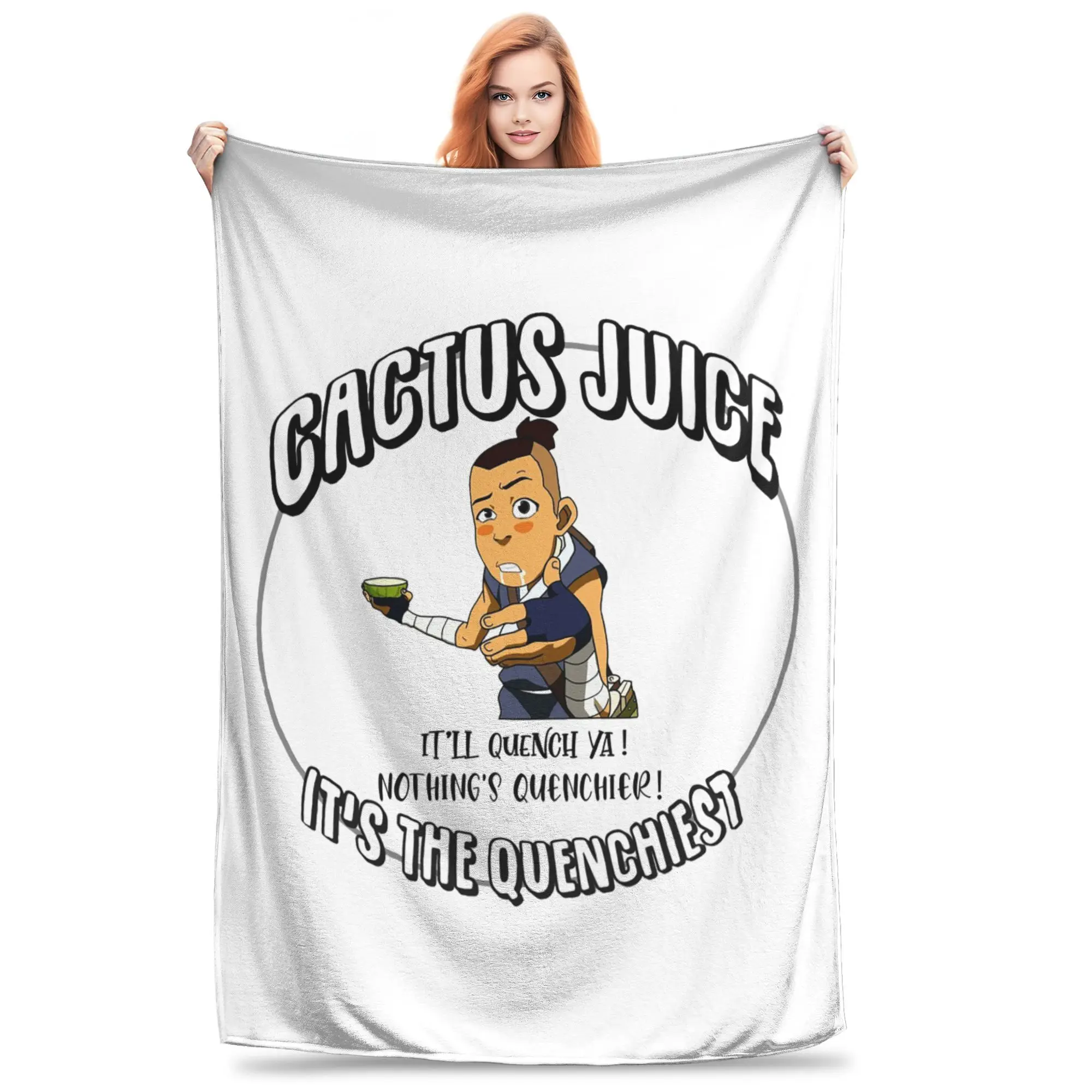 

Sokka's Cactus Juice Avatar The Last Airbender Blankets Soft Warm Flannel Throw Blanket Cover for Bed Picnic Travel Home Sofa