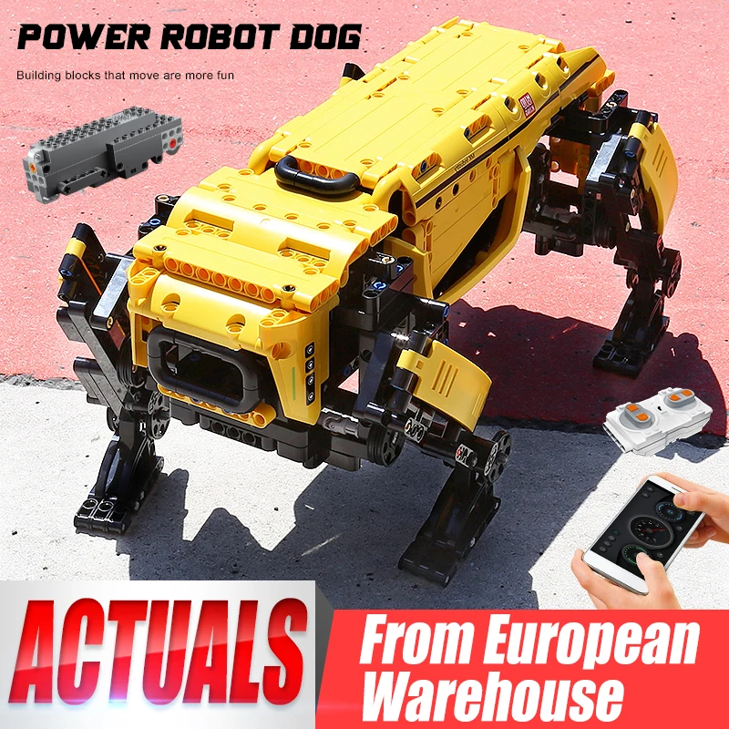 MOULD KING 15066 15067 Technical Toys The APP&RC Motorized Boston Dynamics Big Dog Set Assembly AlphaDog Building Blocks Bricks