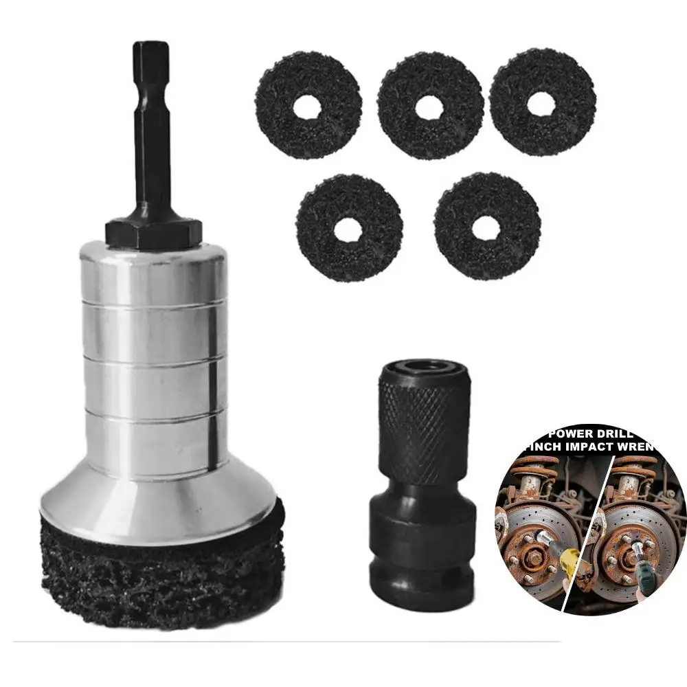 

NEW Wheel Hub Rust Removal Brush Car Wheel Hub Restoration & Maintenance Tools For Car Hub Axle Brake Disc Drill Attachment