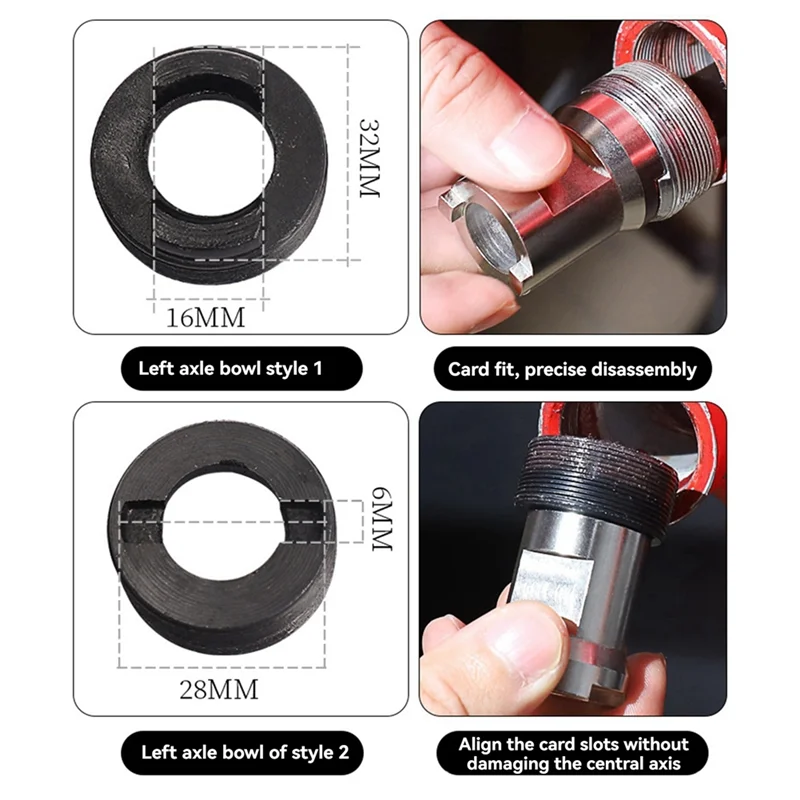 أداة تفكيك محور الدراجة ABXI مزيل الدعامة السفلية للدراجة