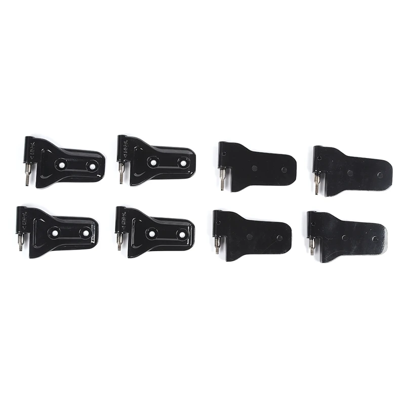 Door Hinge Kit, 8PCS Front Door Rear Door Hinges For Jeep Wrangler JL 4-Door 2018-2022 Gladiator JT 2020-2022 ,Black