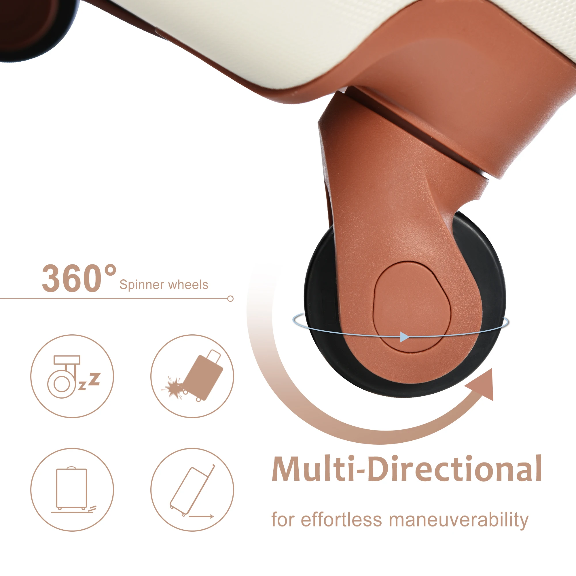 20インチのファッショントロリースーツケース、スピナー付き、ダッフルバッグ1個とトイレタリーバッグ1個付き、週末や長距離旅行の機内持ち込み用ケース