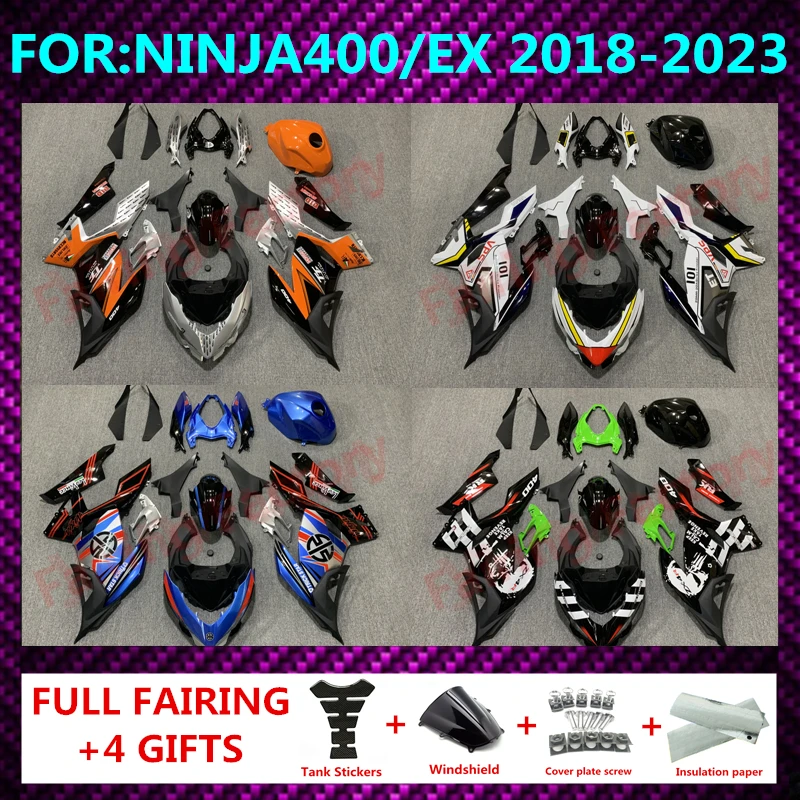 

Motorcycle Whole Fairings Kit fit For Ninja400 EX400 EX Ninja 400 2018 2019 2020 2021 2022 2023 full fairing kits Bodywork zxmt