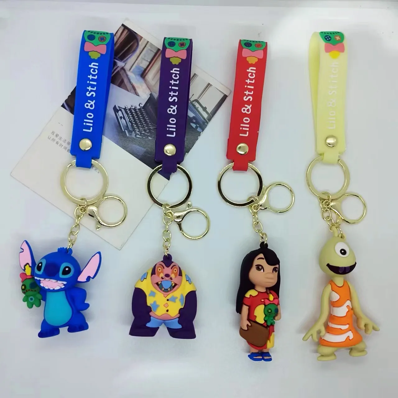 

Cross Border Creative Cartoon Stitch A Lolita Doll Keychain Bag Car Keychain Accessories Gift Kawaii Cute Personalized Gifts Y2k