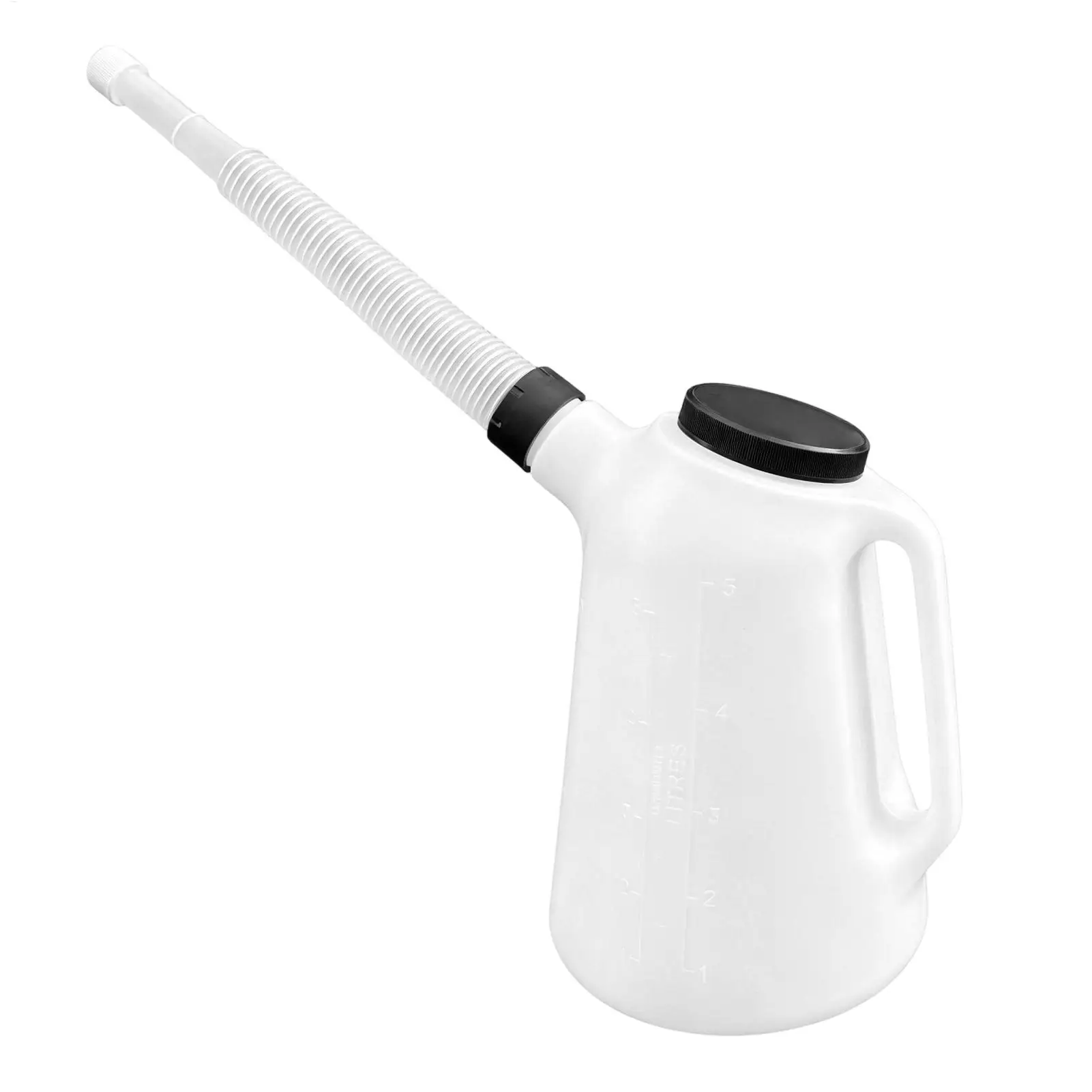 5L Plastic Oil Measuring Jug with Pouring Spout Oil Container Oiler Pot for Car Motorcycle Garage Repair Tools