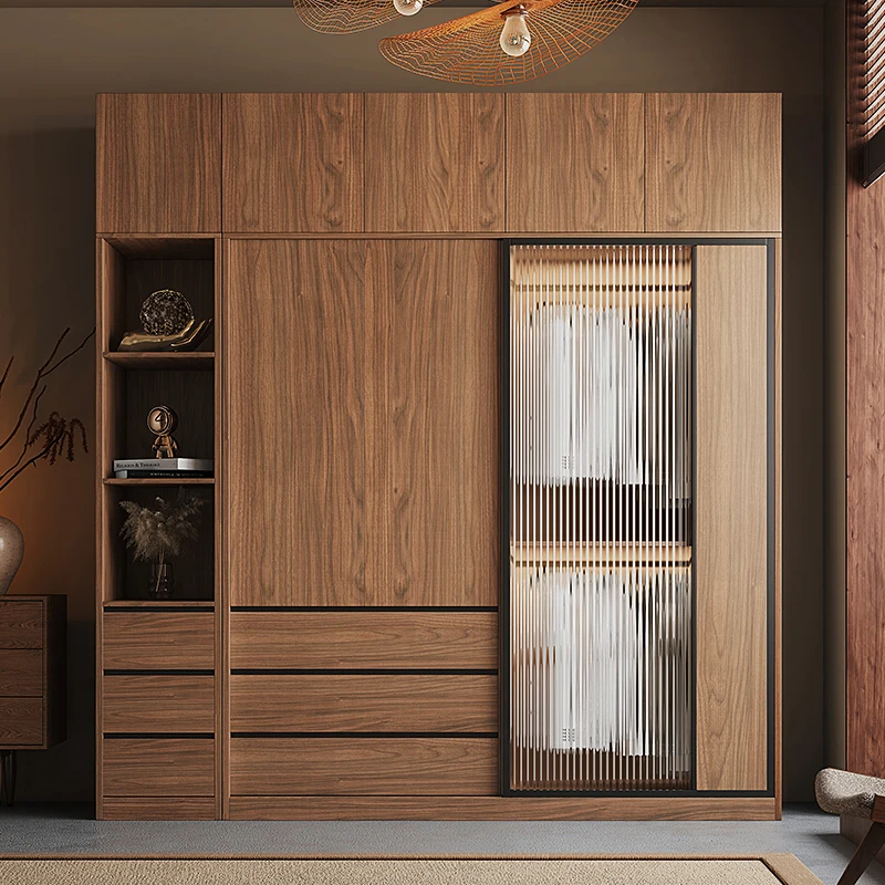 

Storage Sliding Doors Wardrobes Design Elegant Wooden Living Room Wardrobe Storage Luxury Set Armadio Guardaroba Furniture Home