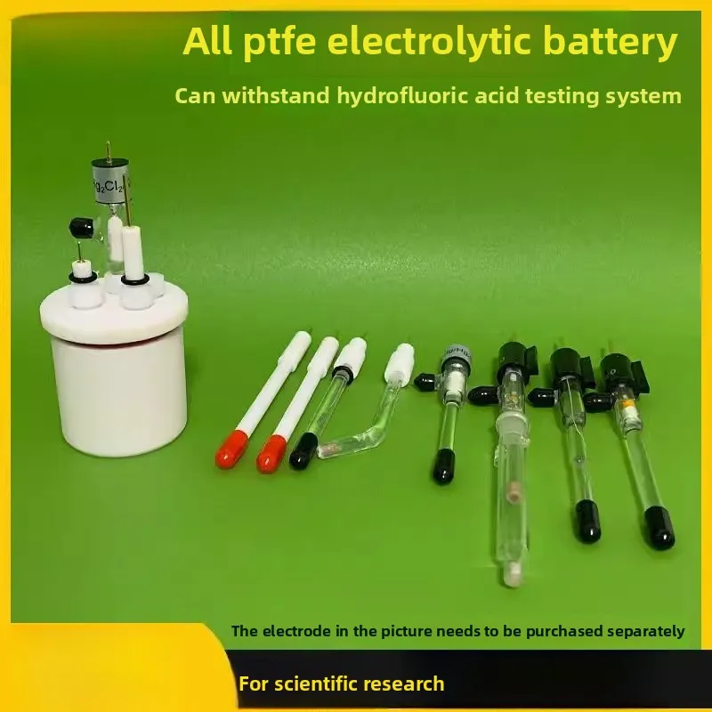 جسم الخلية الإلكتروليتية C004S بالكامل من تيفلون (النوع المختوم) - خلية كهروكيميائية مختومة بثلاثة أقطاب PTFE لتركيب فعال #4