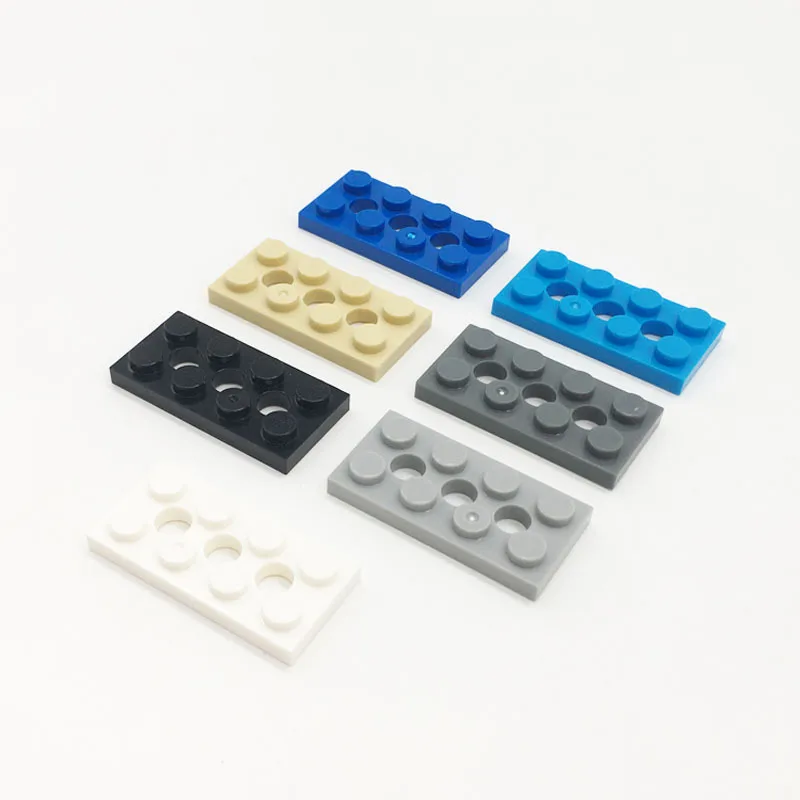 [44Pcs][50g] 3709 Interlocking MOC with 2x4 Flat Plates with 3 Holes