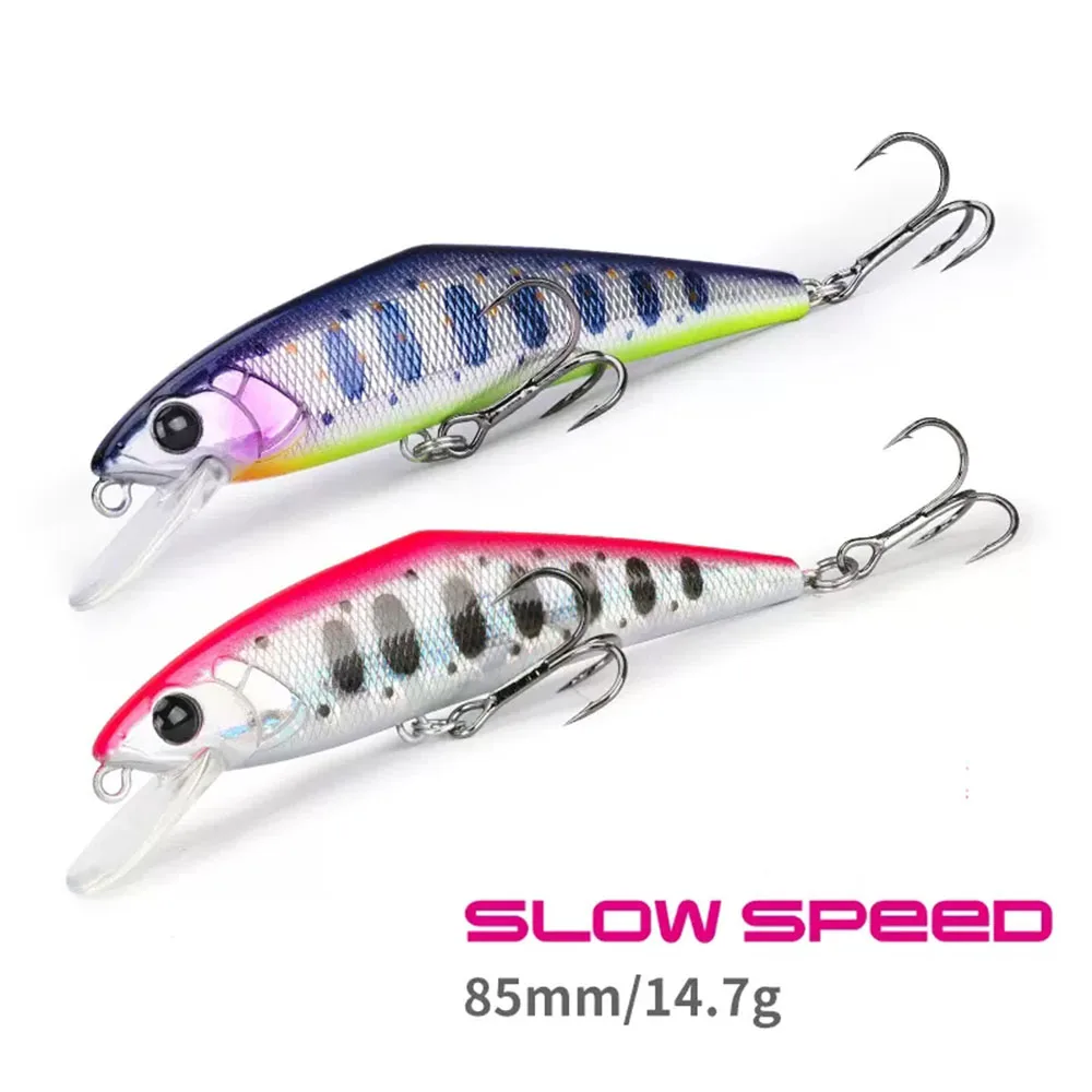 

TSURINOYA DW99 Slow Speed Sinking Minnow 85mm 14.7g Fishing Lure Trout Artificial Hard Bait Stream Perch Jerkbait Wobbler