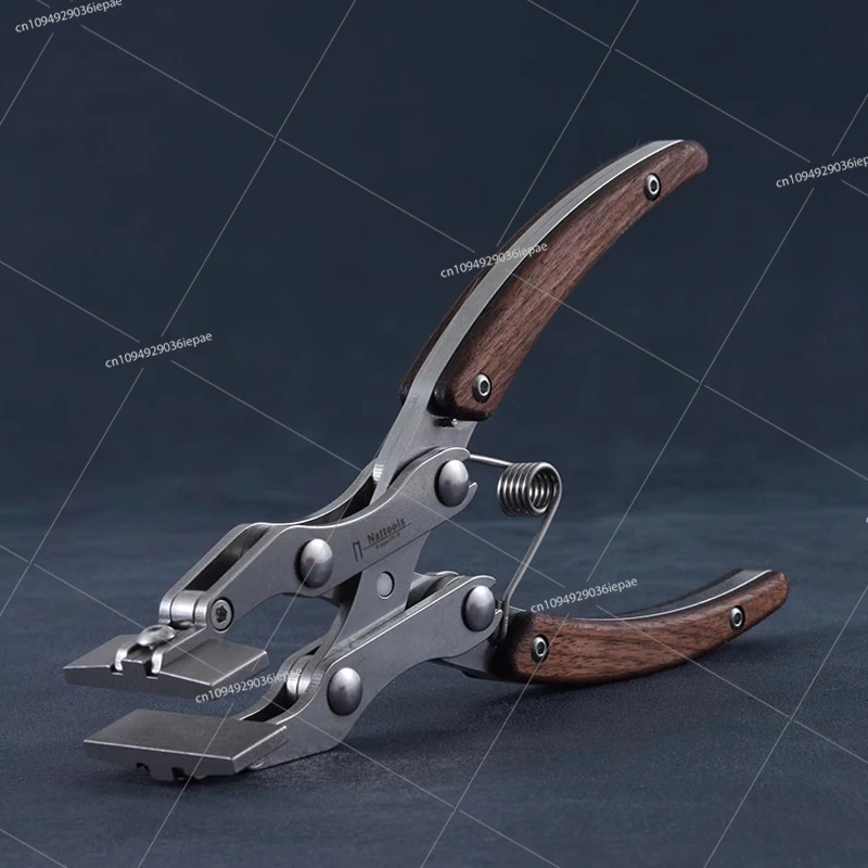 

Nattools Handmade DIY Artisan Leather Craft Tools Leather Flat Pliers Stainless Steel Professional Double Pliers
