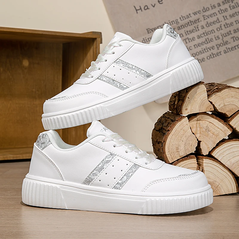 Damenschuhe Damen Freizeitschuhe Bling Skateboard Sneakers für Damen Tennis Wanderschuhe