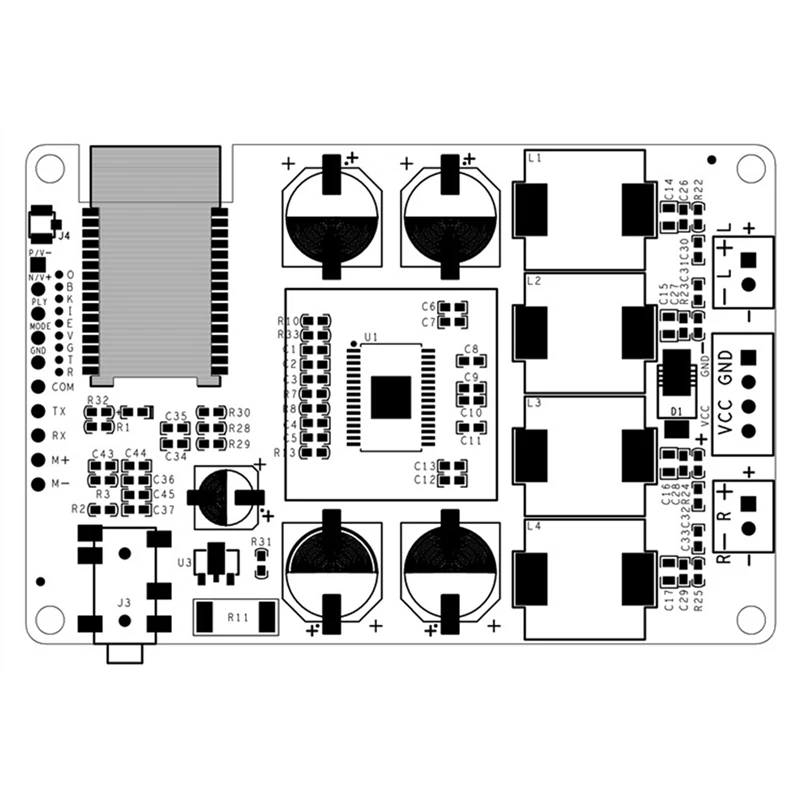 Bluetooth 5.0アンプボード,オーディオ入力サポート,シリアルポート,名前のパスワード変更,2x50w