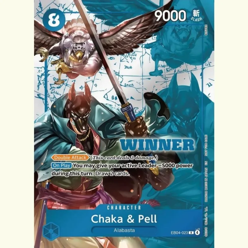 One Piece Chaka&Pell Gorgon Sisters Kikunojo Mikita 4Pcs Winner Set Holographic Texture Cards DIY Premium Anime Collection Card