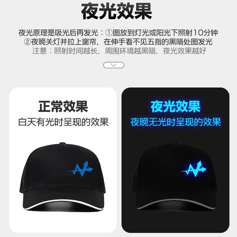 Ruina 코스프레의 게임 도서관, 빛나는 야구 모자, 로즈 롤랜드, WARP 코스튬 소품, 힙합 모자, 패셔너블한 남녀공용 태양 모자